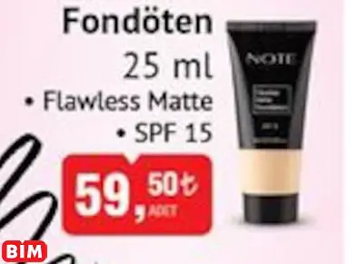 NOTE FONDÖTEN NOTE FONDÖTEN
